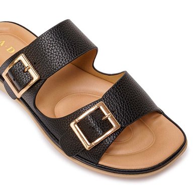 SANDALIA SLIDE CASUAL ABY-2611 NEGRO ADV - 3