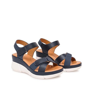 SANDALIA D'ORSAY CASUAL ANA-2519 AZUL DEN ADV - 4