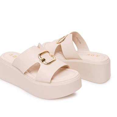 SANDALIA STRAP CASUAL ANA-2602 HUESO ADV - 2