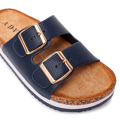 SANDALIA SLIDE CASUAL ANA-2521 PATRIO/BLUE ADV - 3