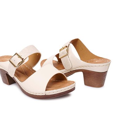 SANDALIA STRAP CASUAL ANA-2616 HUESO ADV - 2
