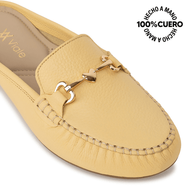 ZAPATO MOCASÍN CASUAL CORE-2503 MANTQUILLA VIALE CUERO - 3