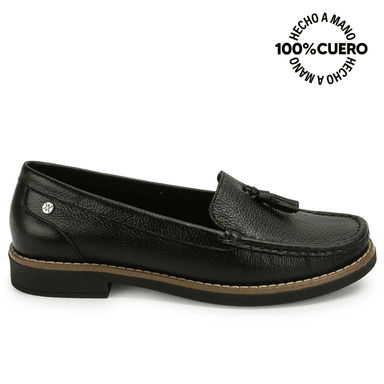 ZAPATO MOCASÍN AVE-2614 NEGRO VIALE CUERO - 1