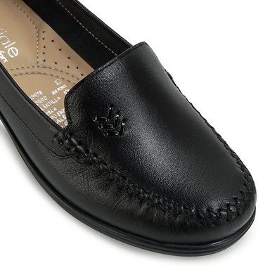 ZAPATO MOCASÍN LE-2613 NEGRO VIALE CUERO - 3