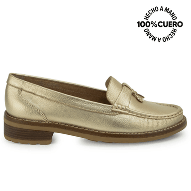 ZAPATO MOCASÍN DENI-2623 CHAMPAGNE VIALE CUERO - 1