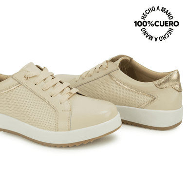 ZAPATO OXFORD WIL-2622 BLAN/OFF VIALE CUERO - 2