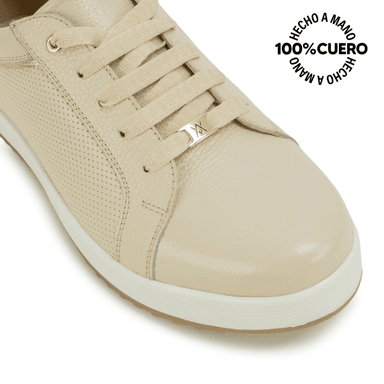 ZAPATO OXFORD WIL-2622 BLAN/OFF VIALE CUERO - 3