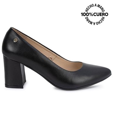 ZAPATO REINA ALE-2642 NEGRO CUERO VIALE - 1