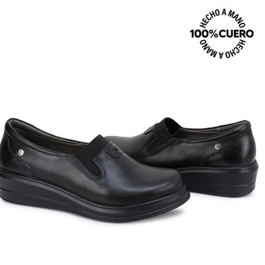 ZAPATO SLIP ON WIL-2629 NEGRO VIALE CUERO - 2