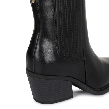 BOTIN JODHPUR CASUAL DAVI-2613 NEGRO SINTETICO ANN D VIAN - 3