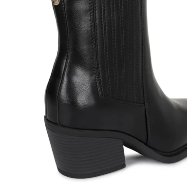 BOTIN JODHPUR CASUAL DAVI-2613 NEGRO SINTETICO ANN D VIAN - 3