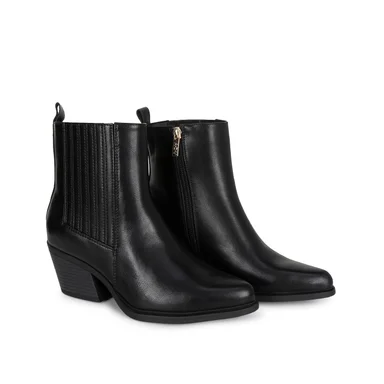 BOTIN JODHPUR CASUAL DAVI-2613 NEGRO SINTETICO ANN D VIAN - 4