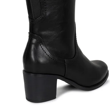 BOTA ALTA JODHPUR CASUAL DAVI-2606 NEGRO SINTETICO ANN D VIAN - 3
