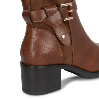 BOTIN JODHPUR CASUAL DAVI-2618 NATURAL SINTETICO ANN D VIAN - 3