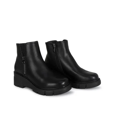 BOTIN CHELSEA CASUAL DAVI-2621 NEGRO SINTETICO ANN D VIAN - 1