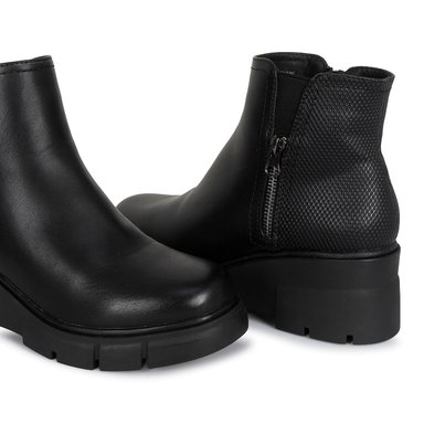 BOTIN CHELSEA CASUAL DAVI-2621 NEGRO SINTETICO ANN D VIAN - 3