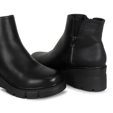 BOTIN CHELSEA CASUAL DAVI-2621 NEGRO SINTETICO ANN D VIAN - 3