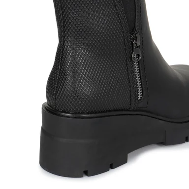 BOTIN CHELSEA CASUAL DAVI-2621 NEGRO SINTETICO ANN D VIAN - 4