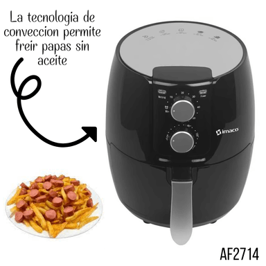 OLLA FREIDORA DE AIRE IMACO AF-2714 2.6 LITROS MANUAL AF2714 - 5