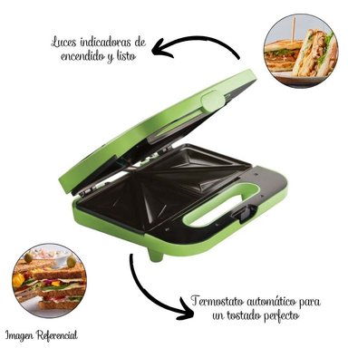 SANDWICHERA MAKER OSTER COMPACTA - VERDE - 2