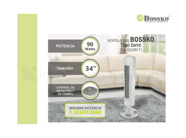 VENTILADOR DE TORRE BOSSKO BK-8228VT - 4