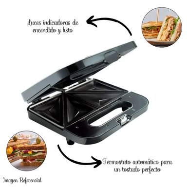SANDWICHERA MAKER OSTER COMPACTA - NEGRO - 2