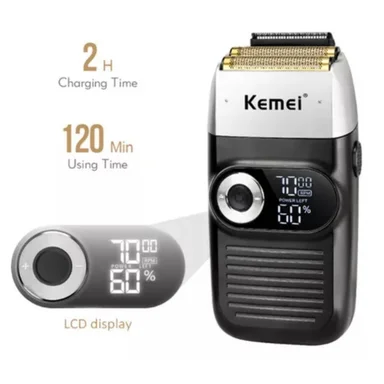 AFEITADORA KM-2026 SHAVER KEMEI RECARGABLE KM 2026 - 4