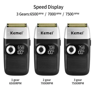 AFEITADORA KM-2026 SHAVER KEMEI RECARGABLE KM 2026 - 6