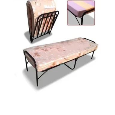 CAMA PLEGABLE 1 PLAZA Y MEDIA + COLCHÓN 7PULG - 1