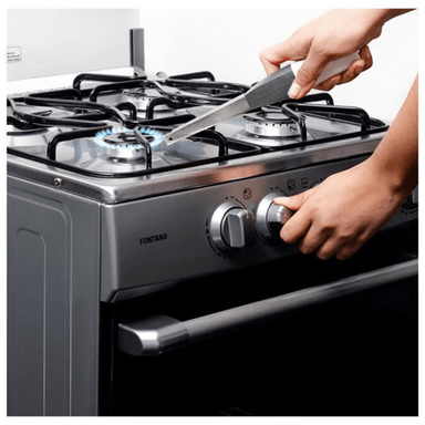 Cocina a Gas Indurama Fontana 20" 4 Hornillas - Gris - 3