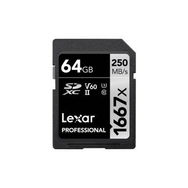MEMORIA LEXAR SD PROFESSIONAL 64GB 1667X NUEVO - 1