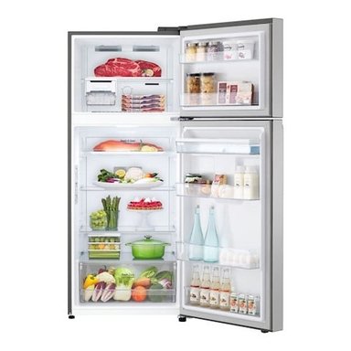 REFRIGERADORA LG TOP FREEZER NO FROST 314LT CON DOORCOOLING GT31WPP PLATEADA - 2