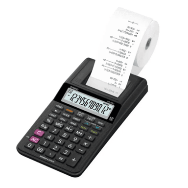 Calculadora Casio HR-8RC con Wincha 12 Dígitos (Negro) - 2