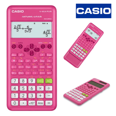 CALCULADORA CIENTÍFICA CASIO 2DA EDICIÓN FX-82LA PLUS ROSADO - 1
