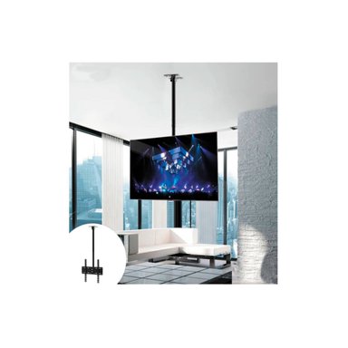 RACK DE TECHO 26 A 60' PULGADAS PARA TV COLGANTE O PARED NEGRO - 1