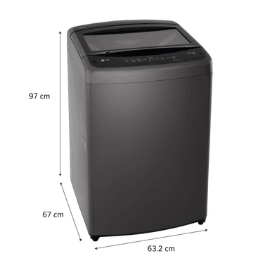 LAVADORA LG 19 KG TURBODRUM CARGA SUPERIOR WT19BVTB NEGRO - 2
