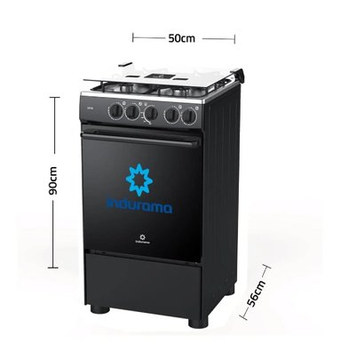 COCINA A GAS GLP INDURAMA 4 HORNILLAS GOYA NEGRO - 2