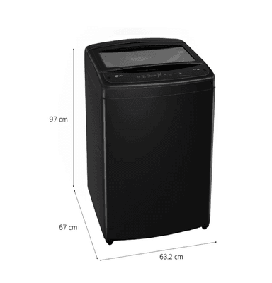 LAVADORA LG WT16OBVTB 16 KG CARGA SUPERIOR TURBODRUM - NEGRO ONYX - 4