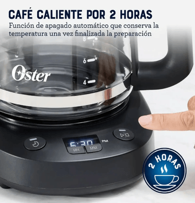 CAFETERA OSTER BVSTDCP121B DE 12 TAZAS PROGRAMABLE CON FILTRO – NEGRO - 6
