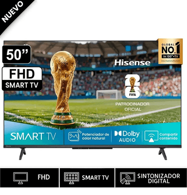TELEVISOR HISENSE 50' FHD SMART TV 50A4NV 2025 - 1