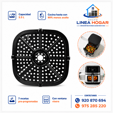 FREIDORA DE AIRE DIGITAL MIRAY 5.5L OFM-114 - 5