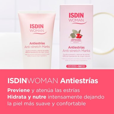 WOMAN ISDIN ANTIESTRÍAS 250 ML - CREMA CORPORAL QUE AYUDA A PREVENIR Y ATENUAR LAS ESTRÍAS - 5