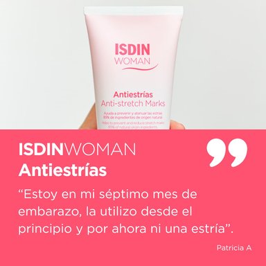 WOMAN ISDIN ANTIESTRÍAS 250 ML - CREMA CORPORAL QUE AYUDA A PREVENIR Y ATENUAR LAS ESTRÍAS - 9