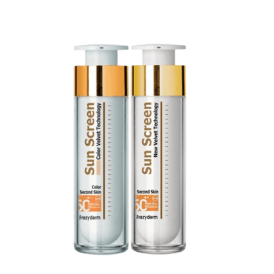 PACK 2 TRATAMIENTO FACIAL FREZYDERM DUO FOTOPROTECTOR SUN SCREEN VELVET FACE SIN COLOR SPF50 50 ML - 1