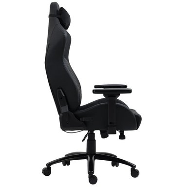 SILLA DREIZT NEGRO GAMER TITAN SERIES PREMIUM ALMOHADILLA INTELIGENTE RECLINABLE GAS LIFT CLASE 4 - 6