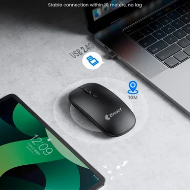 MOUSE GAMER INALÁMBRICO DREIZT TYM350008 NEGRO - 2