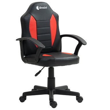 Silla Gamer Dreizt Play Series Rojo – Altura Regulable Infantil Niño - 1