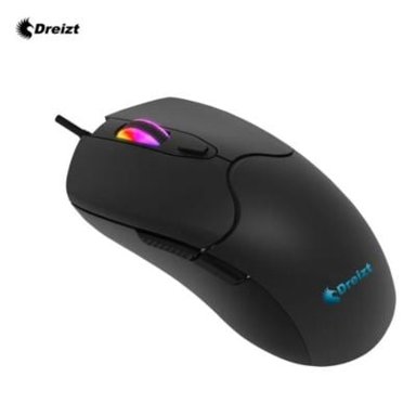 MOUSE GAMER DREIZT RGB MATE GR270037 12,800 DPI NEGRO + MOUSEPAD GAMER DREIZT RGB MULTICOLOR DISEÑO CALAVERA XL 80CM X 30CM - 2
