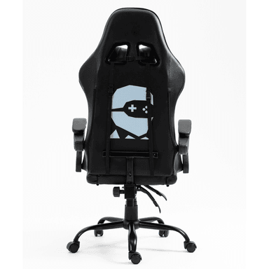 SILLA GAMER CON MASAJEADOR LUMBAR PLAYPRO X1 NEGRO BASE DE METAL - 5