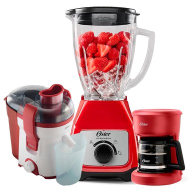 KIT OSTER LICUADORA BLSTKAG-RRD + CAFETERA CON FILTRO + EXTRACTOR DE JUGOS - 2